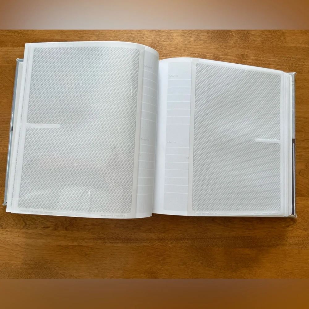 Vintage Blue Striped Baby Photo Album By Pioneer